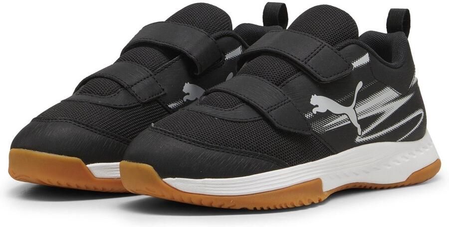 PUMA Kinder Indoorschuhe Low Varion II V Jr 108106 Black-Cool Light Gray-Gum - Foto 4