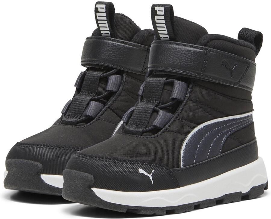 PUMA Kinder Schuhe High Evolve Boot AC+ Inf 392646 Black-Strong Gray- White