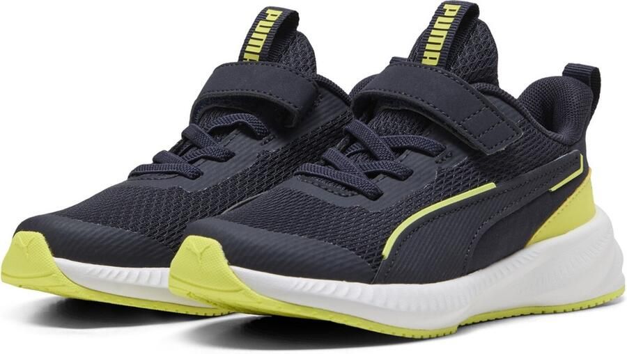 PUMA Kinder Schuhe Low Flyer 3 AC+ PS 401527 New Navy-Lemon Sherbert- White