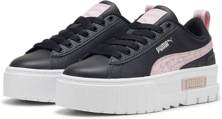 PUMA Kinder Schuhe Low Mayze Wild Jr 385696 Black-Mauved Out