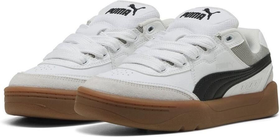 PUMA Kinder Schuhe Low Park Lifestyle SK8 Jr 401949 White- Black-Feather Gray