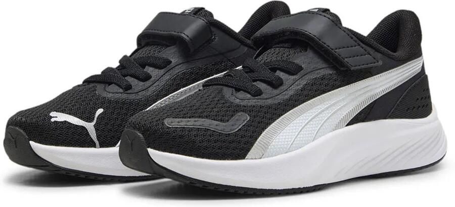 PUMA Kinder Schuhe Low Pounce Lite AC+ PS 311650 Black- White- Silver