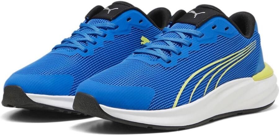 PUMA Kinder Schuhe Low Rapid Nitro Jr 399729 Hyperlink Blue- Black-Lime Sheen