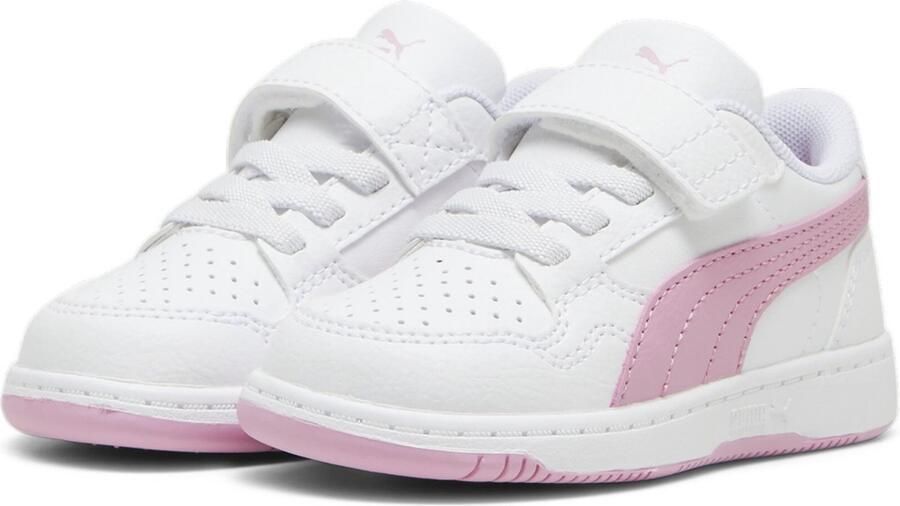 PUMA Kinder Schuhe Low Reb-L AC+ Inf 398996 White-Mauved Out-Magenta Gleam