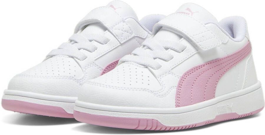 PUMA Kinder Schuhe Low Reb-L AC+ PS 398995 White-Mauved Out-Magenta Gleam