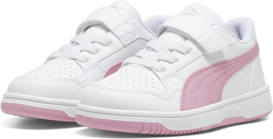 PUMA Kinder Schuhe Low Reb-L AC+ PS 398995 White-Mauved Out-Magenta Gleam