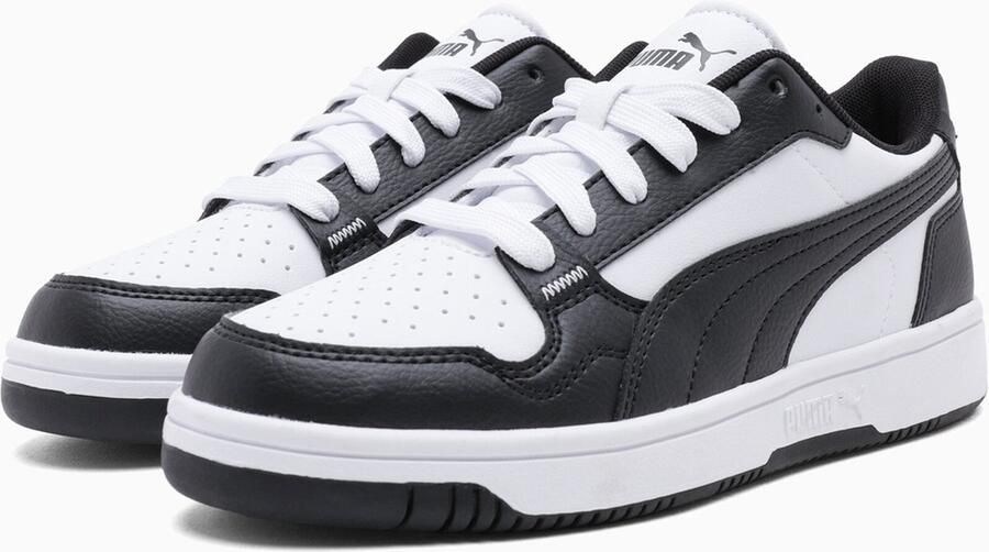 PUMA Kinder Schuhe Low Reb-L Jr 398993 White- Black