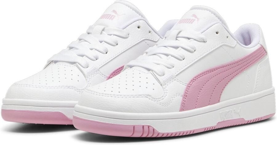 PUMA Kinder Schuhe Low Reb-L Jr 398993 White-Mauved Out-Magenta Gleam