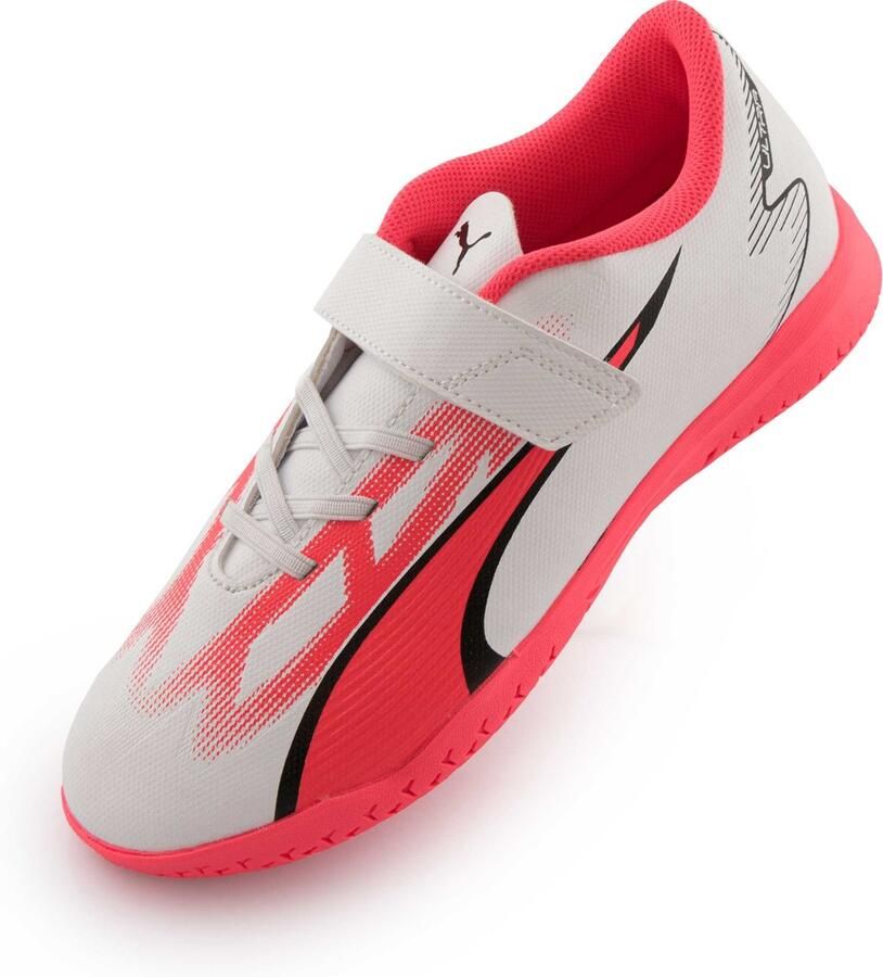 PUMA Kinderbinnenschoenen Jr Ultra Play It V Wit-zwart-vuur Orchidee Wit