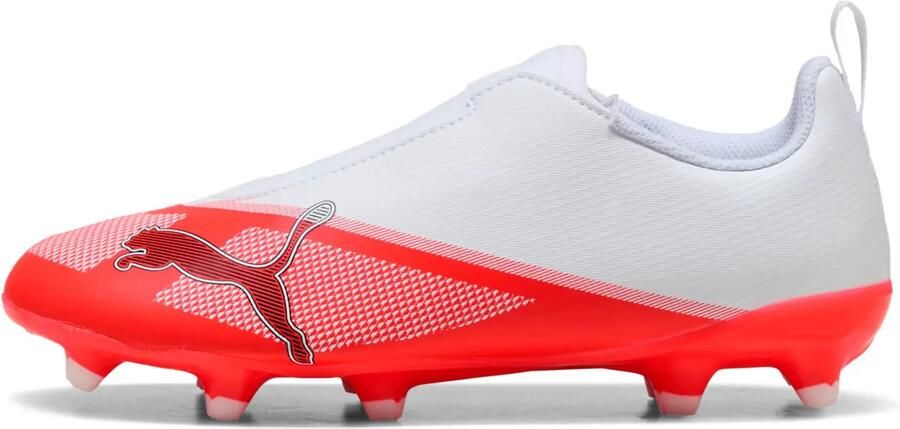 PUMA Ultra 7 Play Laceless FG AG The Arrival Ultra Red Zwart Wit Kids