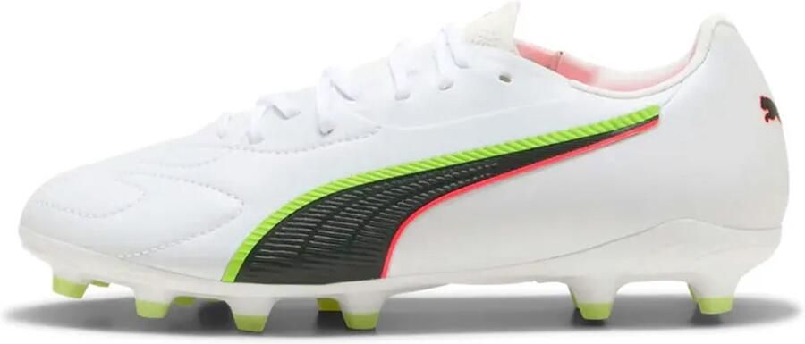 PUMA King 20 Match Fg ag Junioren Voetbalschoenen Wit Kinderen
