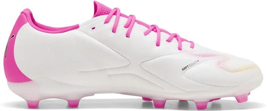 PUMA King 20 Match FG AG Showtime Wit Poison Pink Blauw