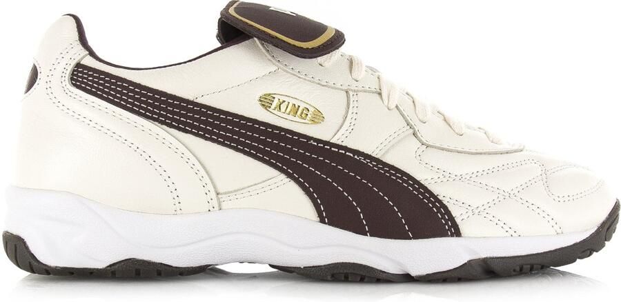 Puma King Indoor warm white chocolate Leer Unisex
