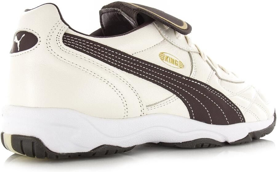 Puma King Indoor warm white chocolate Leer Unisex