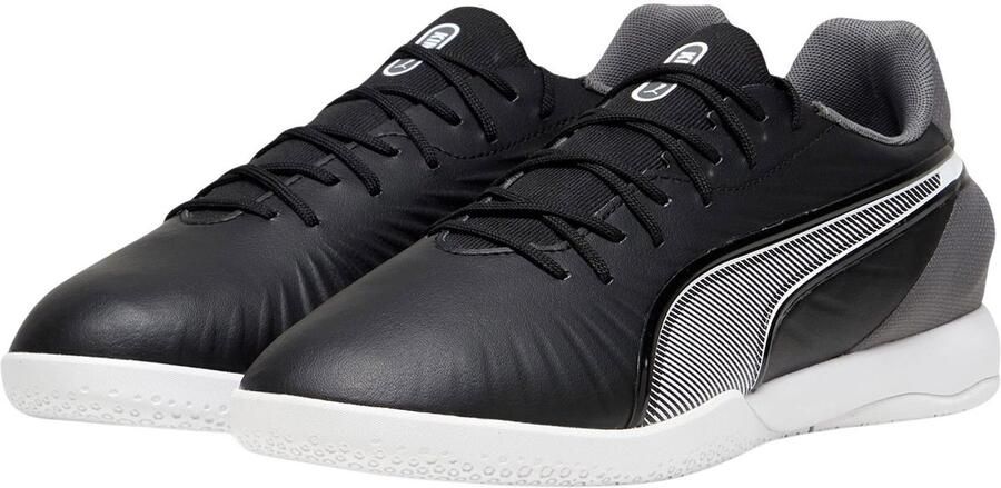 PUMA Fußballschuhe Low King Match IT 107880 Black- White-Cool Dark Gray