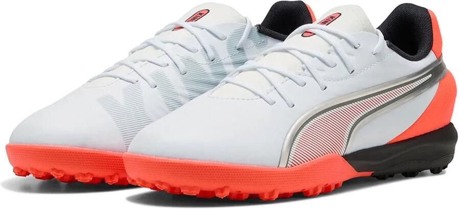 PUMA King Match Tf Voetbalschoenen Voor Kinderen Wit