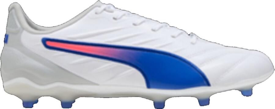 PUMA Fußballschuhe Low King Pro FG AG 107862 White-Bluemazing-Flat Light Gray