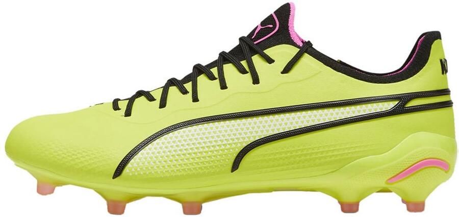 PUMA King Ultimate Gras Kunstgras Voetbalschoenen (MG) Geel Zwart Roze