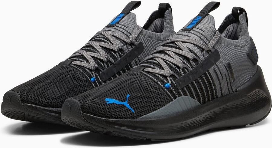 PUMA Laufschuhe Low Softride Symmetry Fuzion 310127 Black-Cool Dark Gray- Team Royal