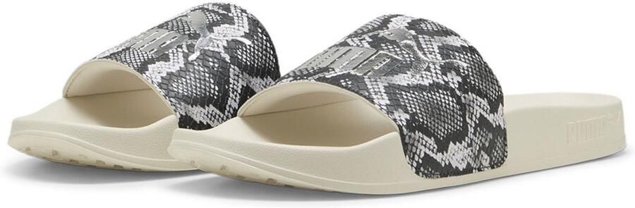 Puma Leadcat 2.0 Snake Chic badslippers slangenprint ecru zilver - Foto 2
