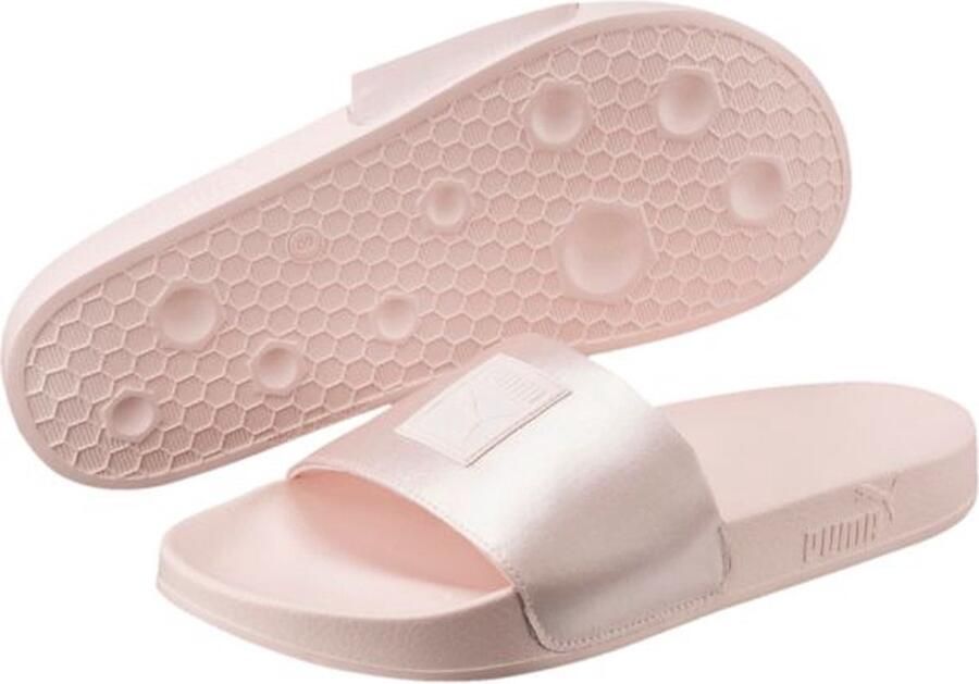 PUMA Leadcat Satin slippers dames zalm