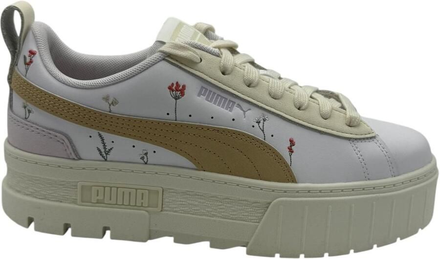 PUMA Mayze Secret Garden Sneakers Dames Wit Beige