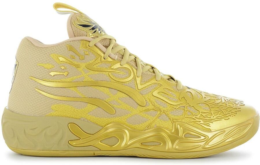 Puma Mb.04 Golden Child Heren Schoenen Goud Maat: 42.5 Mesh Synthetisch Foot Locker