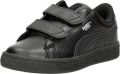 PUMA Basic Classic Lfs Kids Lage sneakers Leren Sneaker Meisjes Zwart - Zwart