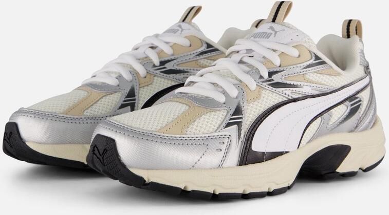 PUMA Milenio Tech Unisex Sneakers Warm White- Silver - Foto 5