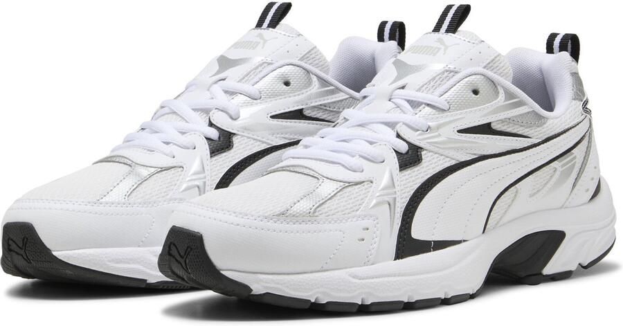 PUMA Milenio tech_ Unisex Sneakers White- Black- Silver