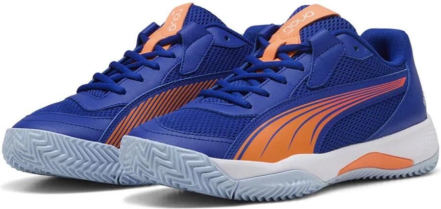 PUMA Nova Court Momo González Padelschoenen Blauw Man
