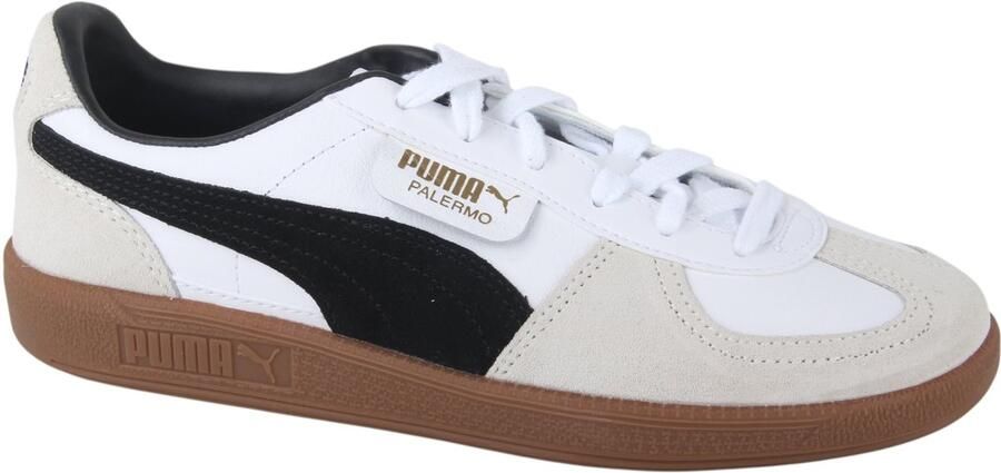 Puma Palermo Lth White Vapor Gray Gum Wit Leer Lage sneakers Unisex - Foto 3