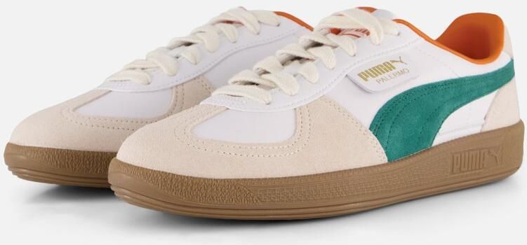 PUMA Palermo Lth Sneakers wit Suéde