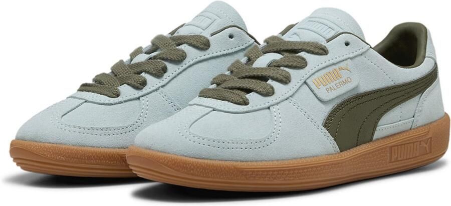 Puma Palermo sneaker van suède met leren details