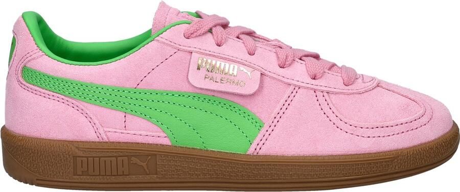PUMA Palermo W Dames Sneakers Roze Groen Casual schoenen