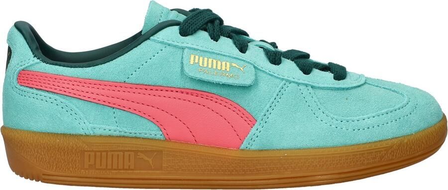 Puma Palermo sneaker van suède met leren details
