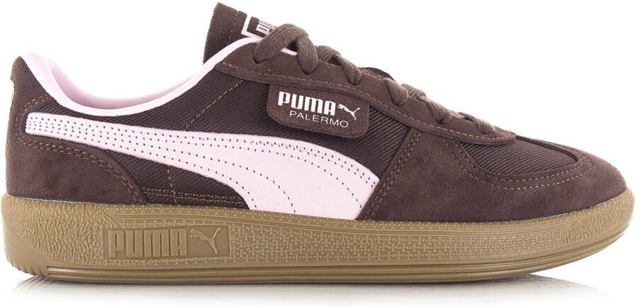 PUMA Sneakers laag 'Palermo Vintage Update' chocoladebruin rosa