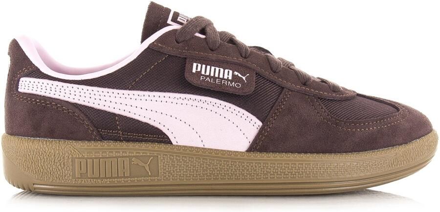 PUMA Sneakers laag 'Palermo Vintage Update' chocoladebruin rosa