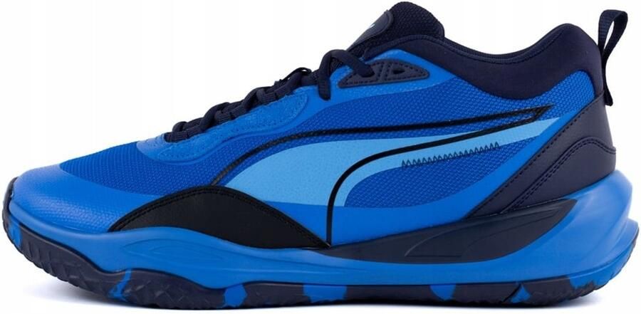 PUMA Playmaker Pro Basketbalschoenen Blauw Zwart