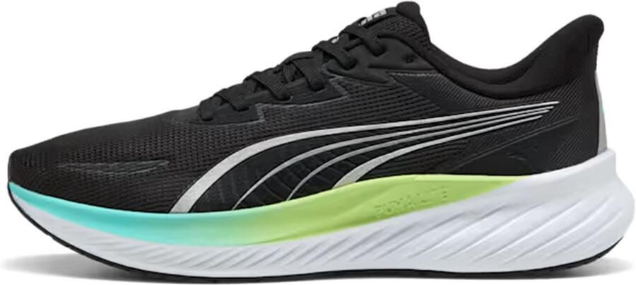 PUMA Pounce Lite 2 Heren Hardloopschoenen Black-Intense Mint-SunnyLime