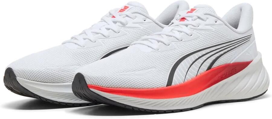 PUMA Pounce Lite 2 sneakers hardloopschoenen sportschoenen 313496 03 wit rood - Foto 2