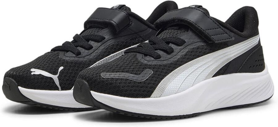 PUMA Kinder Schuhe Low Pounce Lite AC+ PS 311650 Black- White- Silver