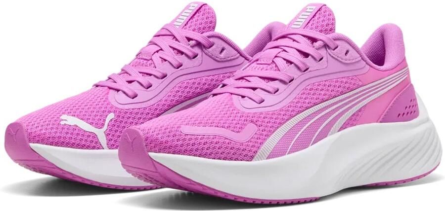 PUMA Pounce Lite Jr kindersportschoenen 401512 13 electric orchid- white