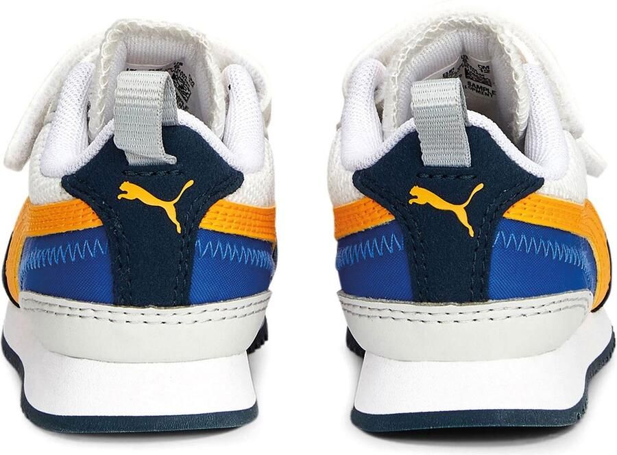 Puma R78 V Inf sneakers donkerblauw wit groen Jongens Meisjes Mesh Meerkleurig 22 - Foto 6