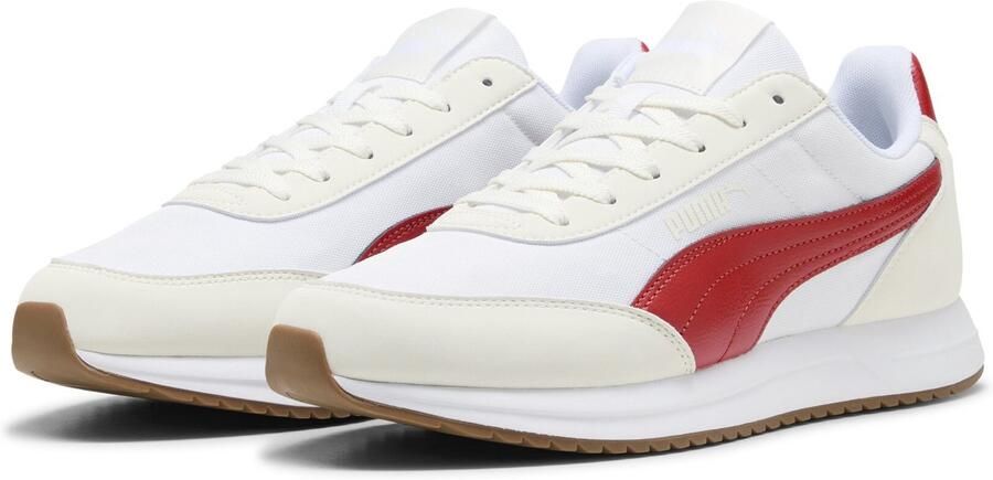 PUMA R78 Lightwind Unisex Sneakers White-Candy Apple-Warm White