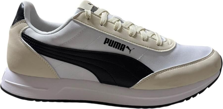 PUMA R78 Lightwind Sneakers Unisex Wit Zwart Beige