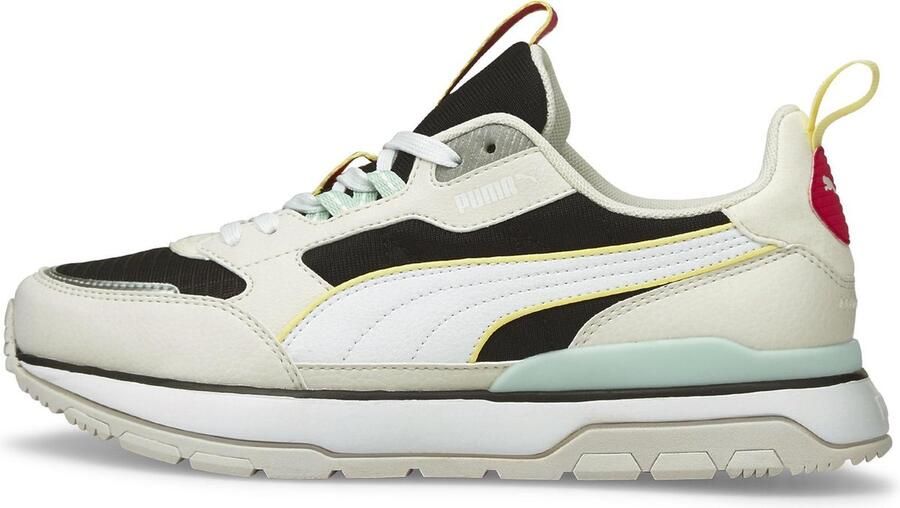 PUMA R78 Trek Dames Sneakers Black- White-Vaporous Gray