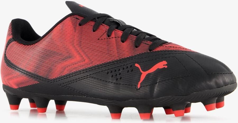 PUMA Rapid MG kinder voetbalschoenen rood zwart