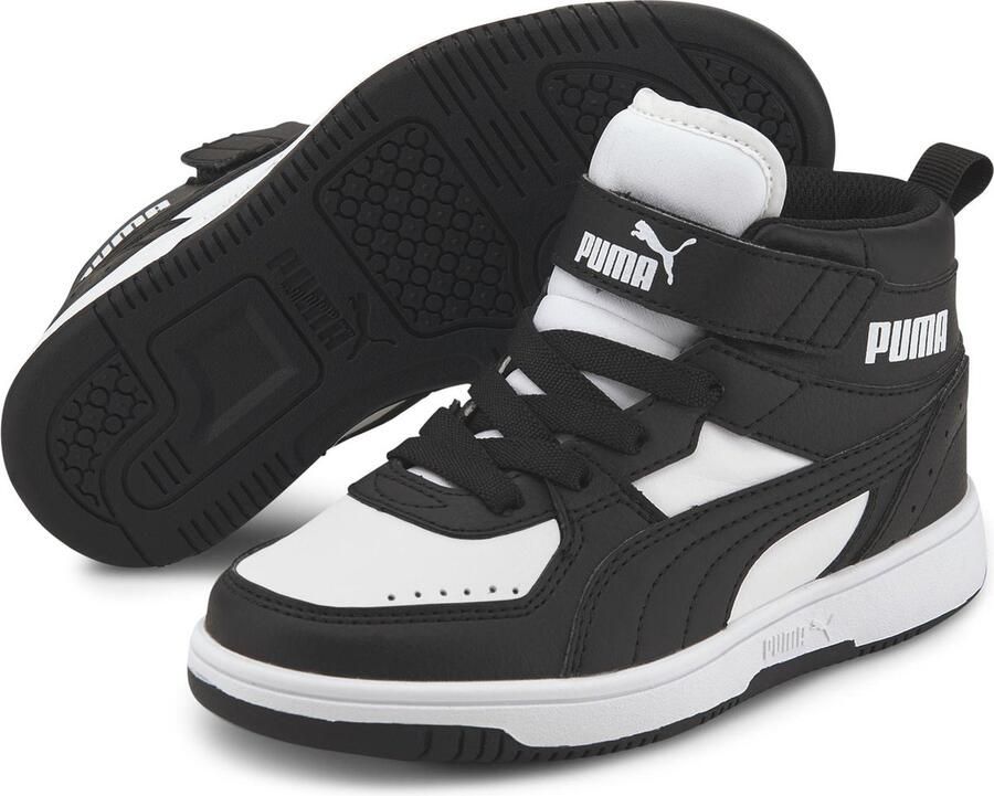 PUMA Rebound JOY AC PS Unisex Sneakers Black- Black- White