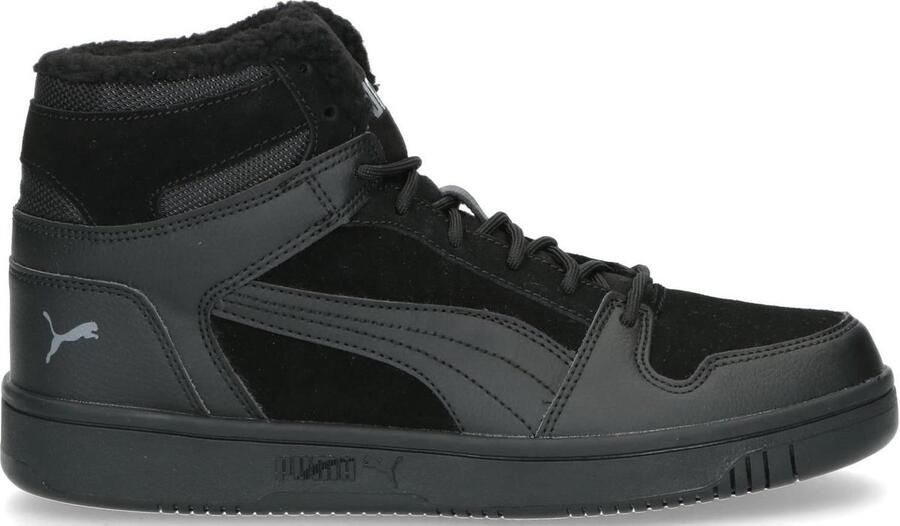PUMA Rebound LayUp SD Fur Sneakers Unisex Black-CASTLEROCK - Foto 2